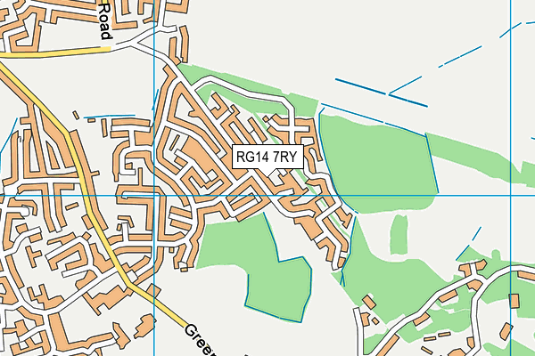 RG14 7RY map - OS VectorMap District (Ordnance Survey)