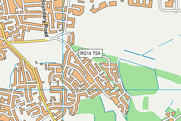 RG14 7SA map - OS VectorMap District (Ordnance Survey)