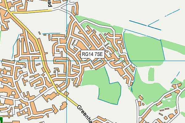 RG14 7SE map - OS VectorMap District (Ordnance Survey)
