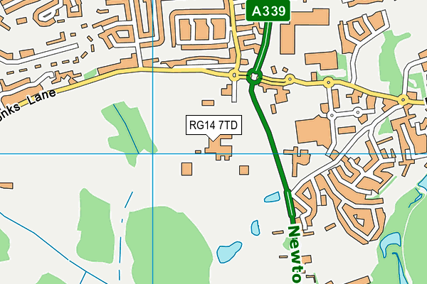 RG14 7TD map - OS VectorMap District (Ordnance Survey)