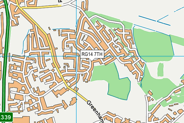RG14 7TH map - OS VectorMap District (Ordnance Survey)