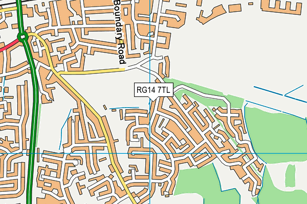 RG14 7TL map - OS VectorMap District (Ordnance Survey)