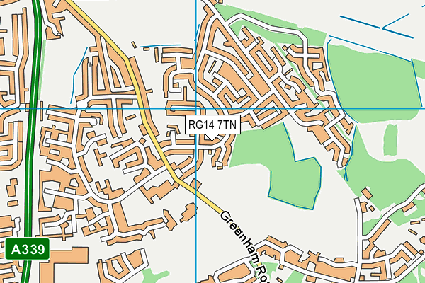 RG14 7TN map - OS VectorMap District (Ordnance Survey)