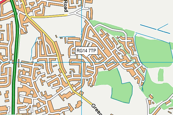 RG14 7TP map - OS VectorMap District (Ordnance Survey)