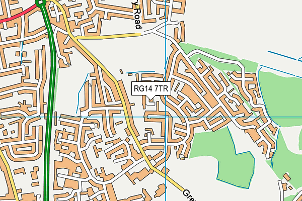 RG14 7TR map - OS VectorMap District (Ordnance Survey)