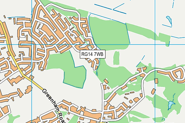 RG14 7WB map - OS VectorMap District (Ordnance Survey)