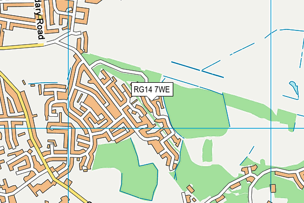 RG14 7WE map - OS VectorMap District (Ordnance Survey)