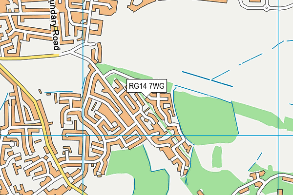 RG14 7WG map - OS VectorMap District (Ordnance Survey)