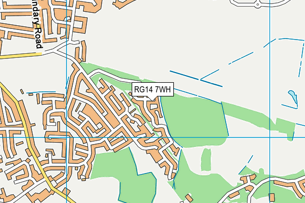 RG14 7WH map - OS VectorMap District (Ordnance Survey)