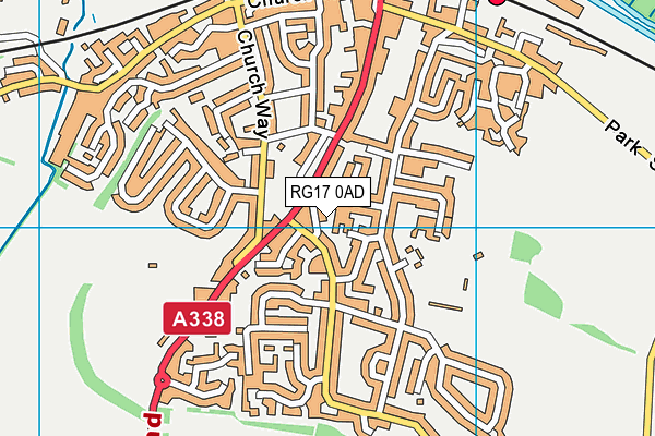 RG17 0AD map - OS VectorMap District (Ordnance Survey)