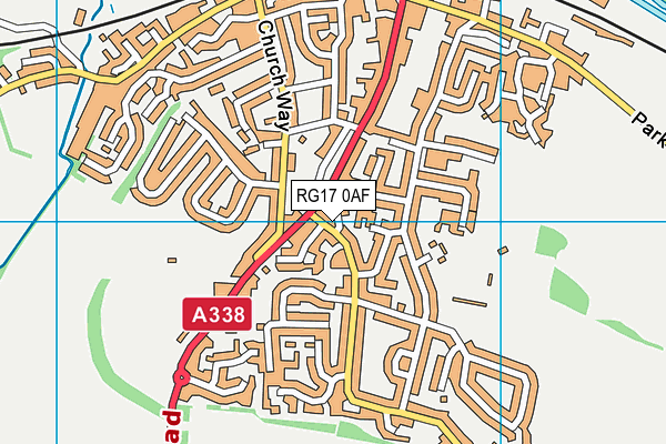 RG17 0AF map - OS VectorMap District (Ordnance Survey)