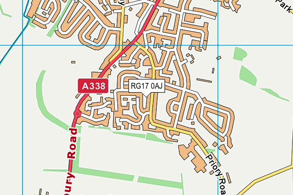 RG17 0AJ map - OS VectorMap District (Ordnance Survey)