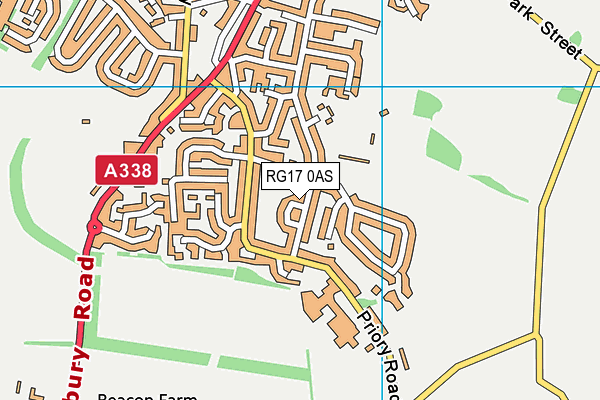 RG17 0AS map - OS VectorMap District (Ordnance Survey)