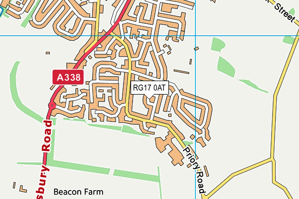 RG17 0AT map - OS VectorMap District (Ordnance Survey)