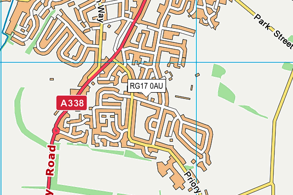 RG17 0AU map - OS VectorMap District (Ordnance Survey)