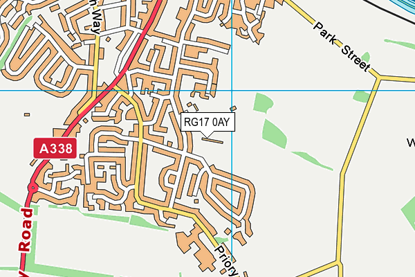 RG17 0AY map - OS VectorMap District (Ordnance Survey)
