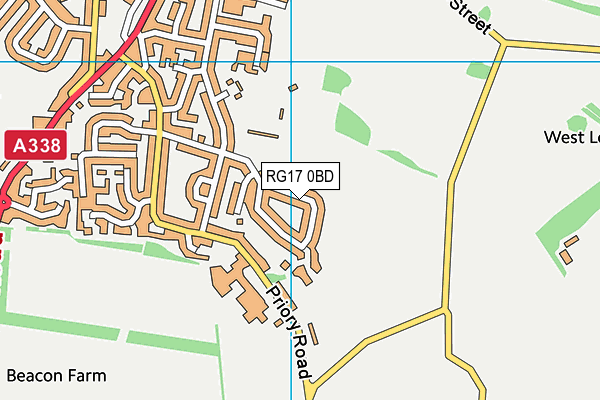 RG17 0BD map - OS VectorMap District (Ordnance Survey)