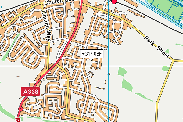 RG17 0BF map - OS VectorMap District (Ordnance Survey)