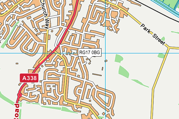 RG17 0BG map - OS VectorMap District (Ordnance Survey)