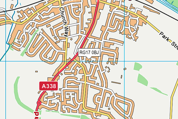 RG17 0BJ map - OS VectorMap District (Ordnance Survey)