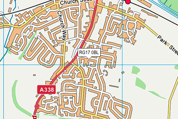 RG17 0BL map - OS VectorMap District (Ordnance Survey)