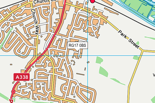 RG17 0BS map - OS VectorMap District (Ordnance Survey)