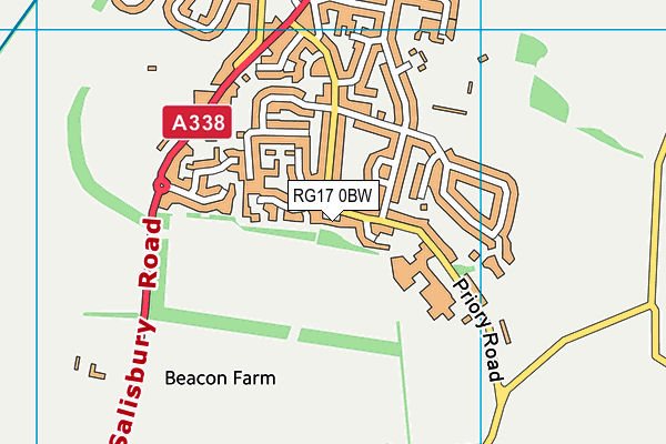 RG17 0BW map - OS VectorMap District (Ordnance Survey)