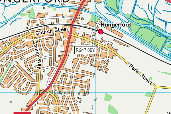 RG17 0BY map - OS VectorMap District (Ordnance Survey)