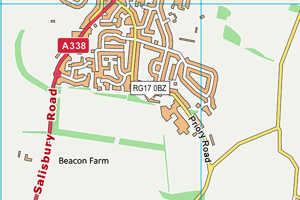 RG17 0BZ map - OS VectorMap District (Ordnance Survey)