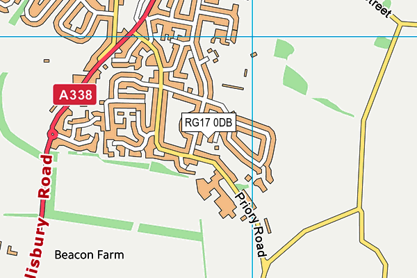 RG17 0DB map - OS VectorMap District (Ordnance Survey)