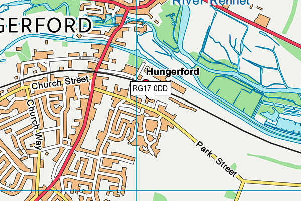 RG17 0DD map - OS VectorMap District (Ordnance Survey)