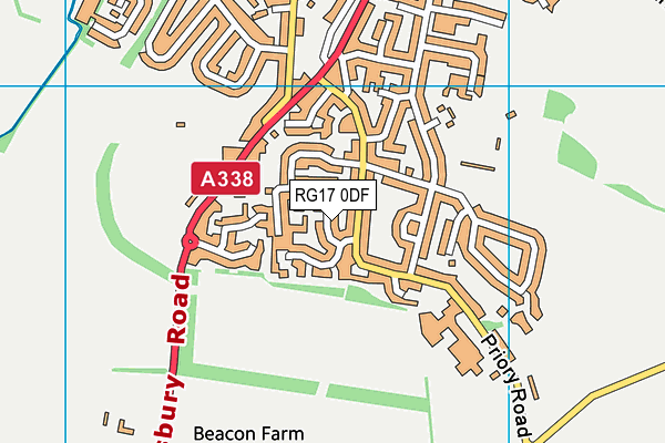 RG17 0DF map - OS VectorMap District (Ordnance Survey)