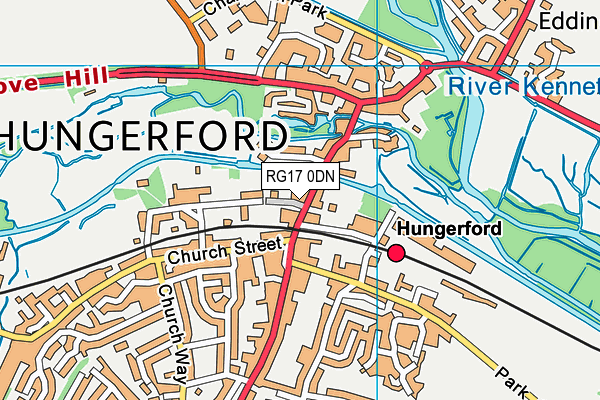 Map of I.T. REPAIR GURUS HUNGERFORD LIMITED at district scale