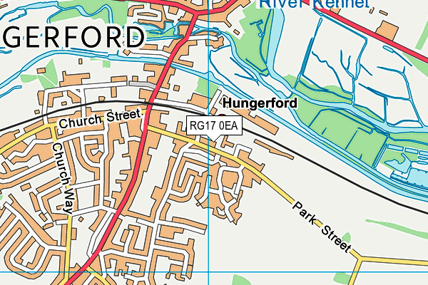 RG17 0EA map - OS VectorMap District (Ordnance Survey)