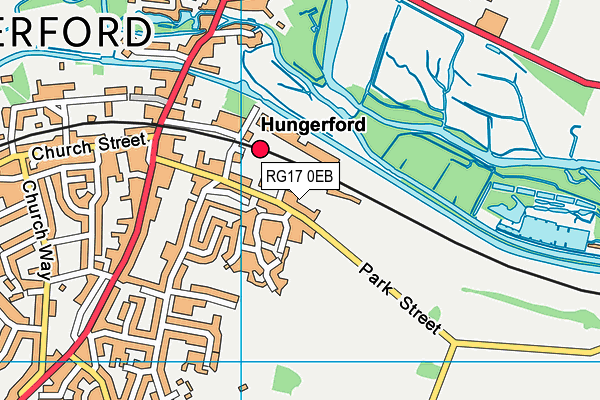 RG17 0EB map - OS VectorMap District (Ordnance Survey)