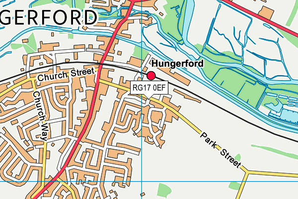 RG17 0EF map - OS VectorMap District (Ordnance Survey)