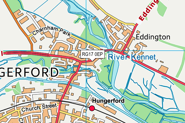 RG17 0EP map - OS VectorMap District (Ordnance Survey)