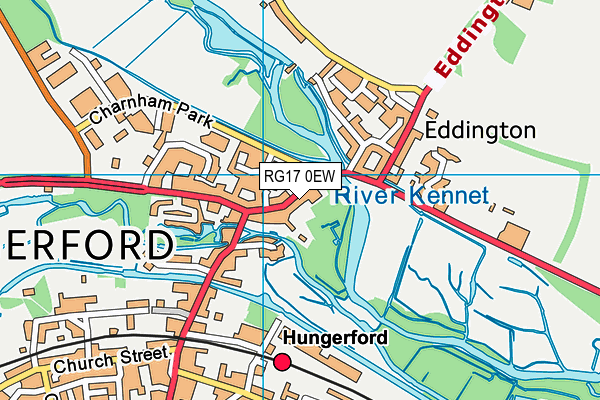 RG17 0EW map - OS VectorMap District (Ordnance Survey)