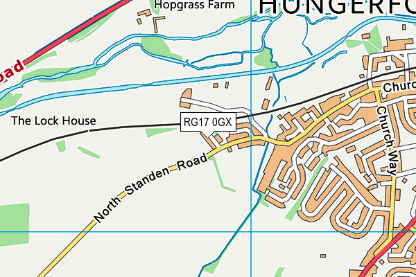 RG17 0GX map - OS VectorMap District (Ordnance Survey)