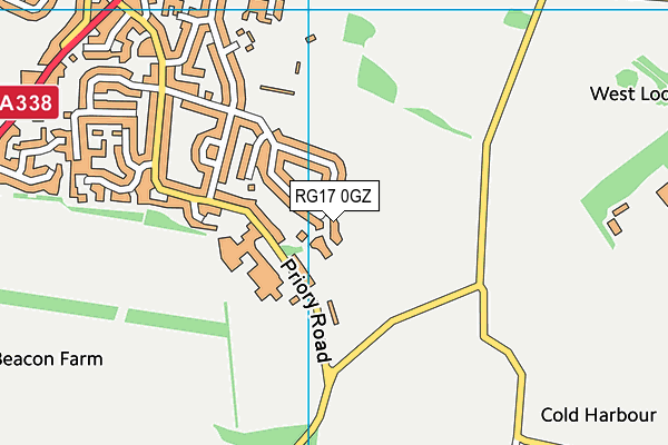 RG17 0GZ map - OS VectorMap District (Ordnance Survey)