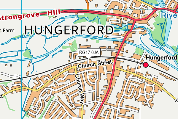 RG17 0JA map - OS VectorMap District (Ordnance Survey)