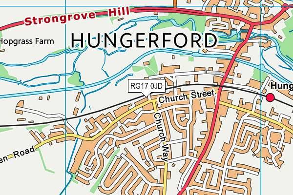 RG17 0JD map - OS VectorMap District (Ordnance Survey)