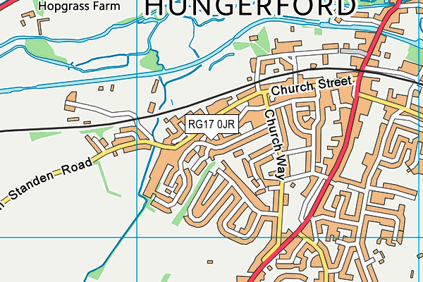 RG17 0JR map - OS VectorMap District (Ordnance Survey)