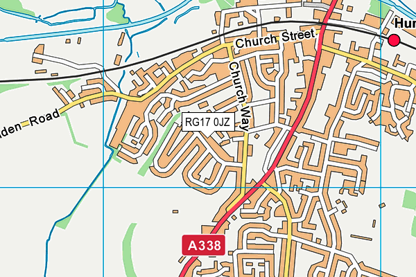 RG17 0JZ map - OS VectorMap District (Ordnance Survey)