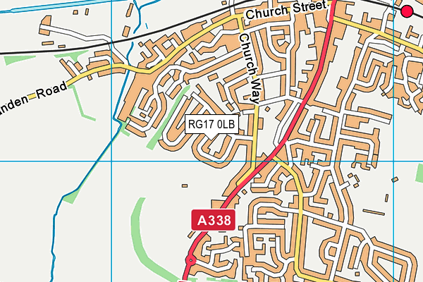 RG17 0LB map - OS VectorMap District (Ordnance Survey)