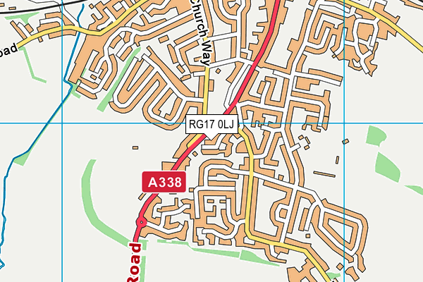 RG17 0LJ map - OS VectorMap District (Ordnance Survey)