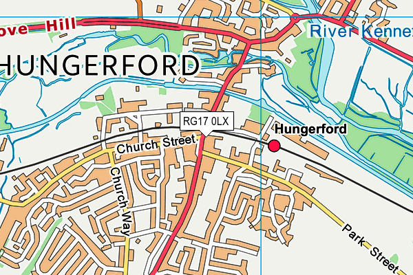 RG17 0LX map - OS VectorMap District (Ordnance Survey)