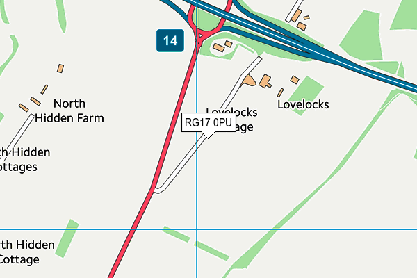 RG17 0PU map - OS VectorMap District (Ordnance Survey)