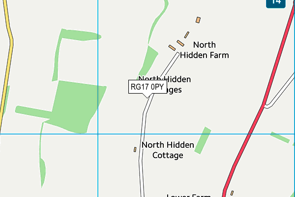 RG17 0PY map - OS VectorMap District (Ordnance Survey)