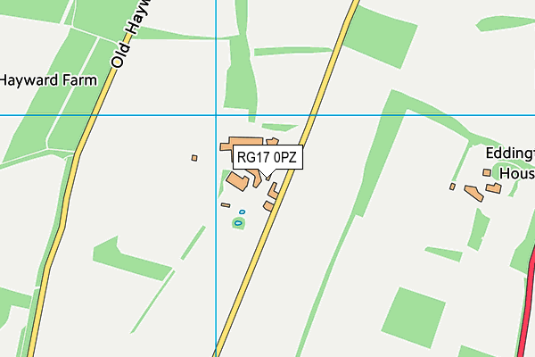 RG17 0PZ map - OS VectorMap District (Ordnance Survey)